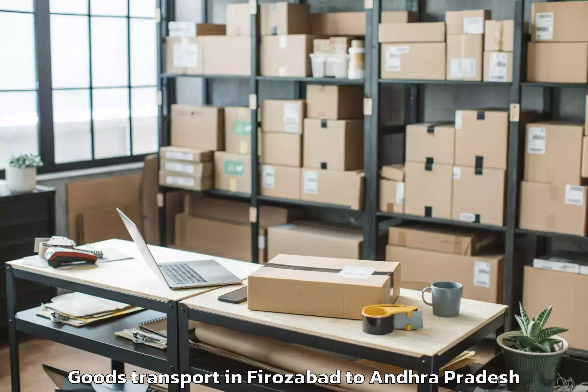 Reliable Firozabad to Devipatnam Goods Transport